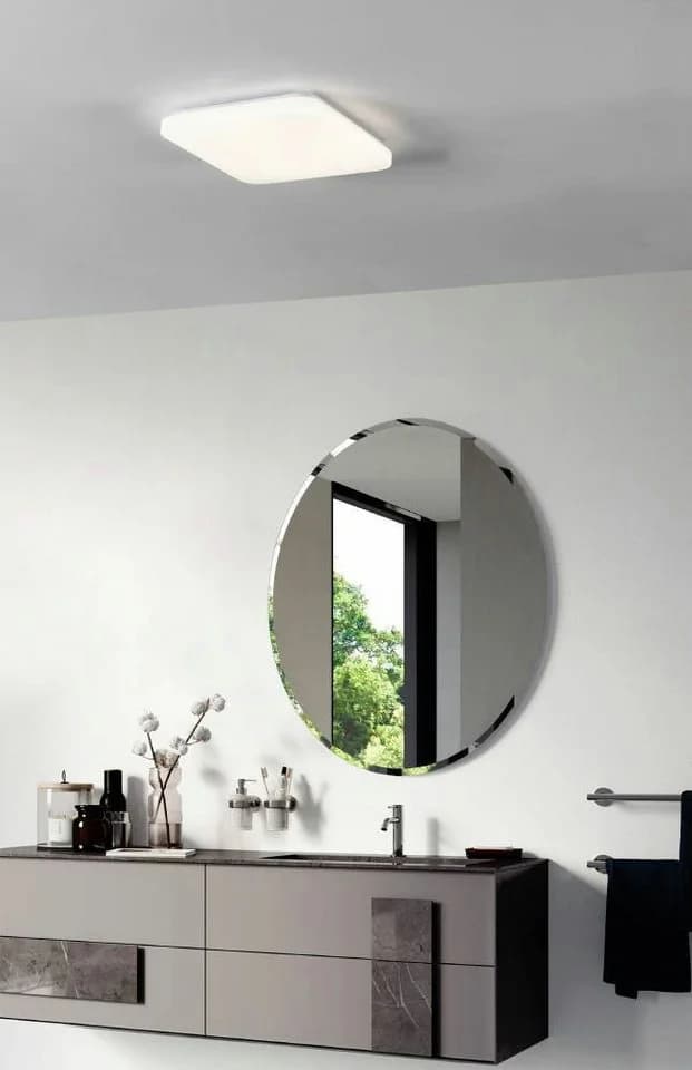 EGLO LED Deckenleuchte FRANIA Weiß Modern IP44