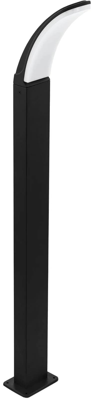 LED-Wegelampe Fiumicino in gebogener Form Schwarz