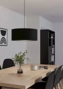 EGLO Hängeleuchte MASERLO 1 Schwarz Pendellampe Stahl Textil Bild 1