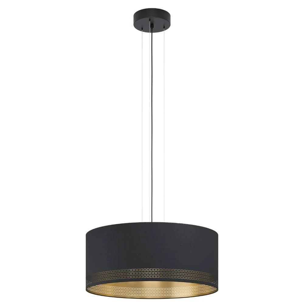 Hängeleuchte Esteperra Schwarz/Gold Ø 53 cm