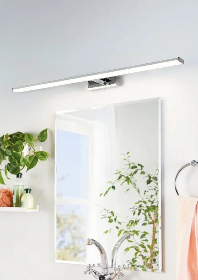 EGLO Spiegelleuchte PANDELLA LED Neutralweiß Chrom Silber Alu Kunststoff