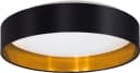 EGLO LED Deckenleuchte Maserlo Schwarz Textilschirm Bild 2