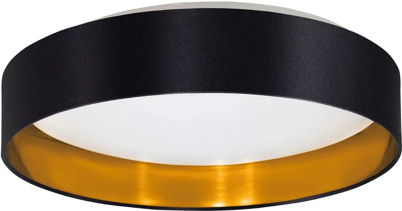EGLO LED Deckenleuchte Maserlo Schwarz Textilschirm - Bild 2