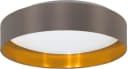 EGLO LED Deckenleuchte Maserlo Braun Textilschirm Bild 2
