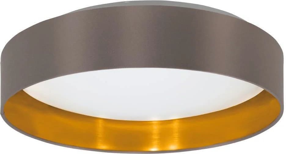 EGLO LED Deckenleuchte Maserlo Braun Textilschirm - Bild 2