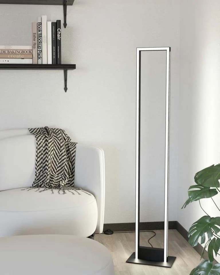 EGLO Stehlampe SALVILANAS-Z Schwarz-Weiß Dimmbar Smart Home