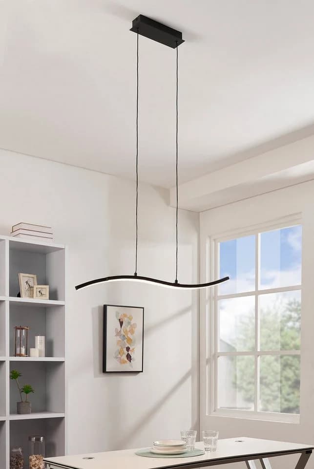 EGLO Hängeleuchte "LEJIAS" Schwarz LED 21,5W Warmweiß