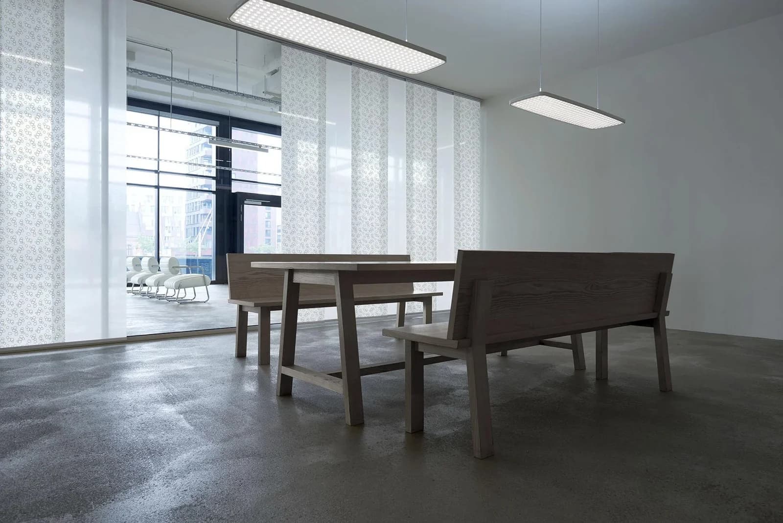 Garesa Flächenvorhangschiene SMART Aluminium Grau Verlängerbar