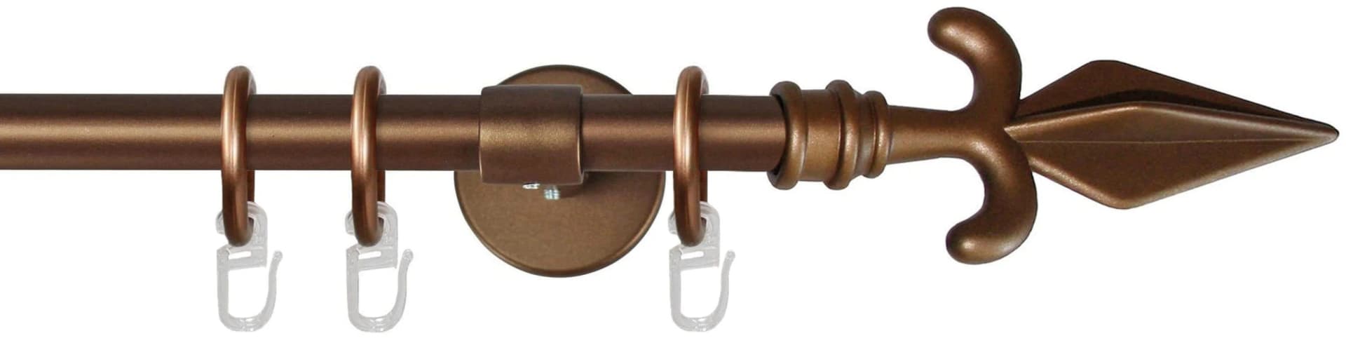Gardinenstange GARESA RUSTIKA braun 110cm Metall