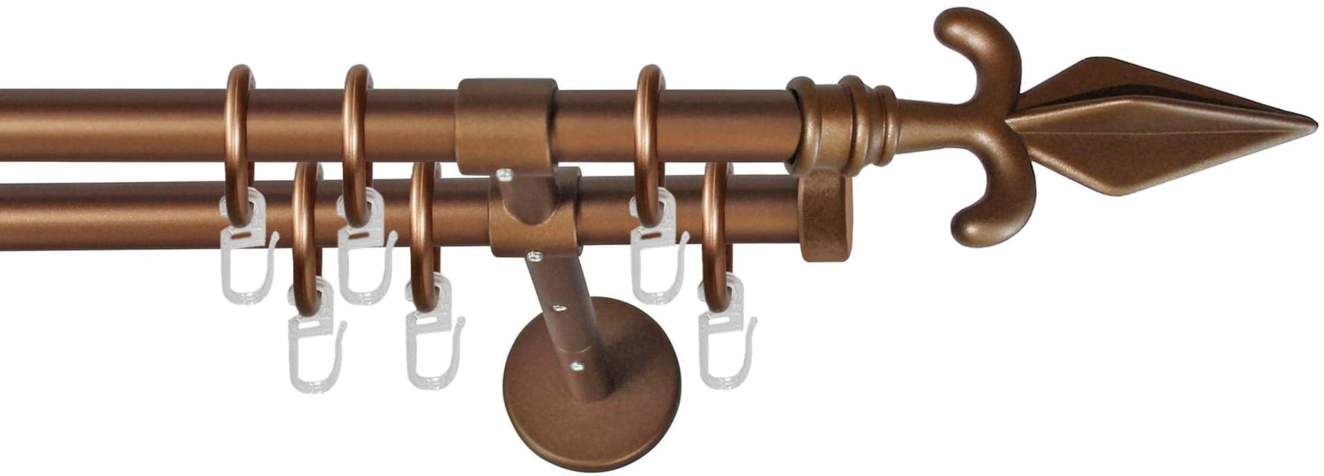 Gardinenstange GARESA RUSTIKA Bronze 130 cm Metall