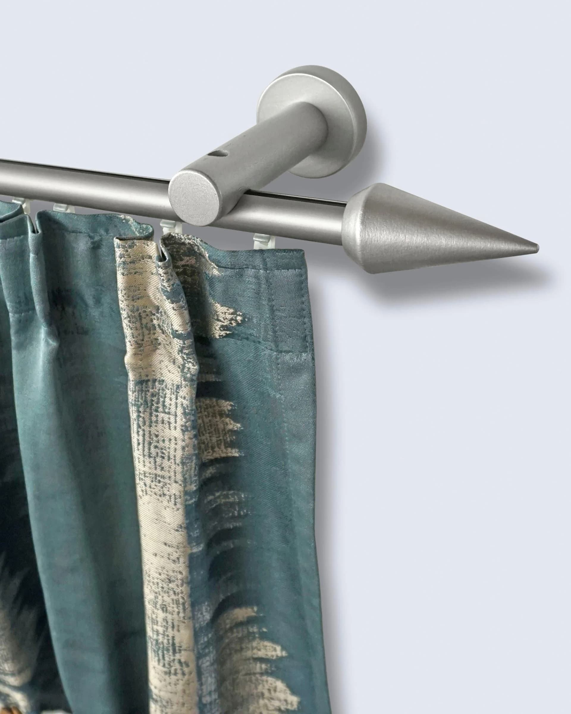 Gardinenstange Garesa Agros grau chromfarben Aluminium