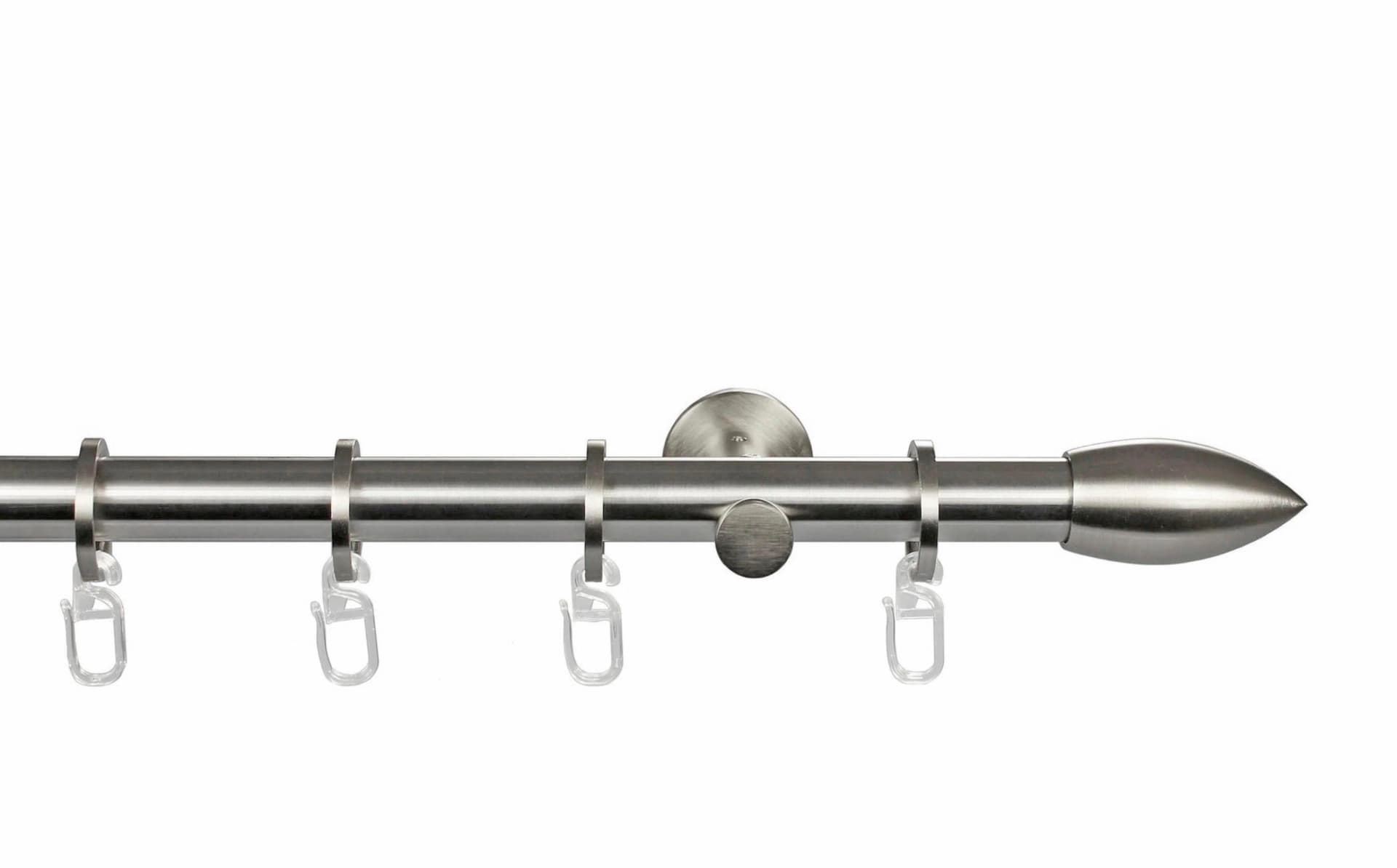 Gardinenstange GARESA "CARTOUCHE" Silber Verlängerbar Wandmontage