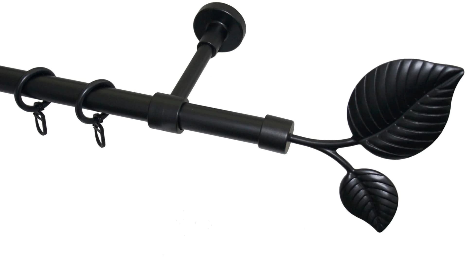 GARESA Gardinenstange BLATT 20 mm verlängerbar Kunststoff Metall