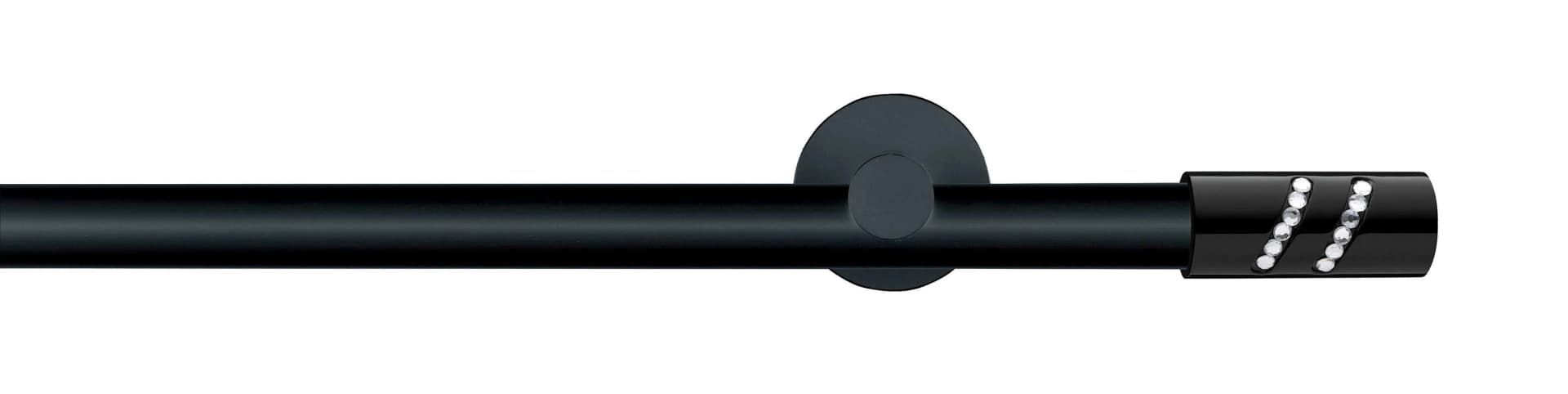 Gardinenstange GARESA BLACK 100cm schwarz verlängerbar