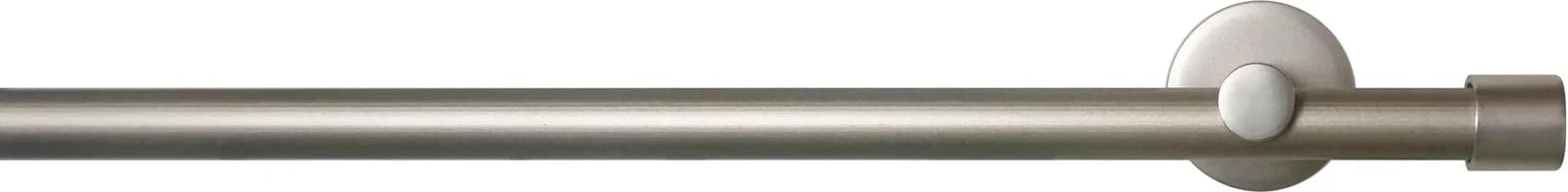 GARESA SEFRA Gardinenstange Grau Nickel Matt 480cm Aluminium