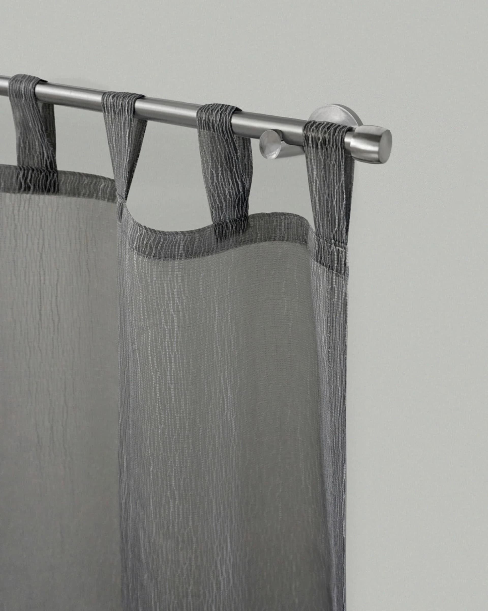 GARESA Gardinenstange KAPPE Silber Metall 16mm Ø