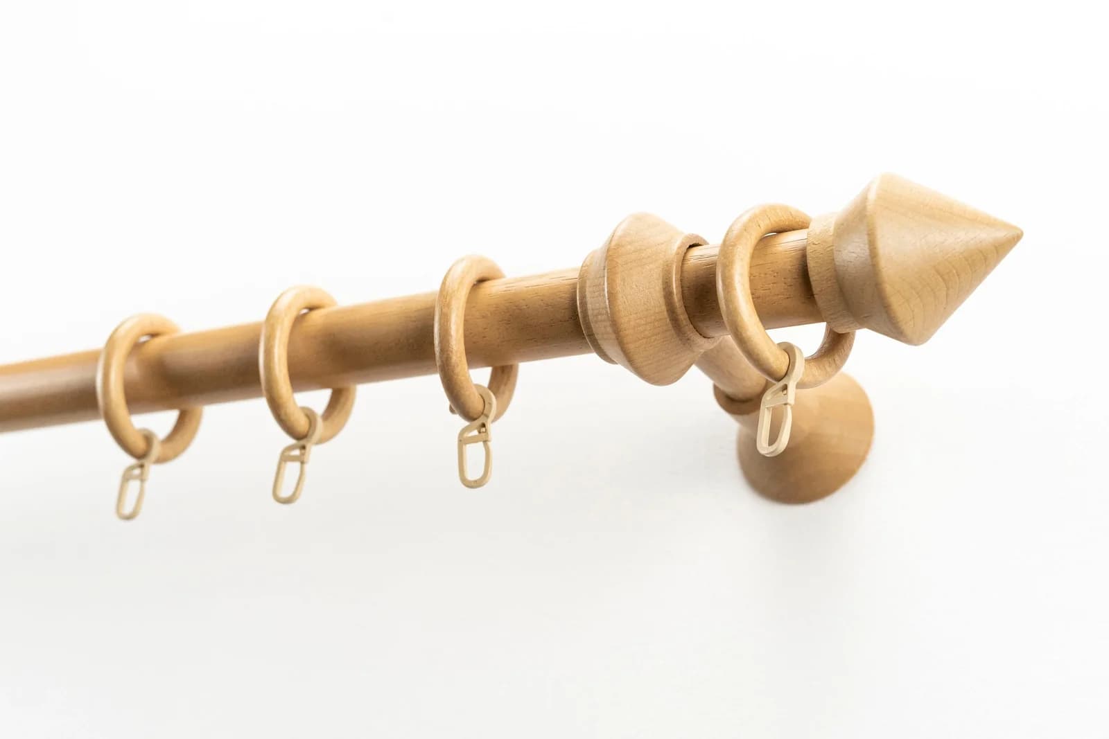 GARESA Palmo Gardinenstange 480cm Beige Holzwerkstoff