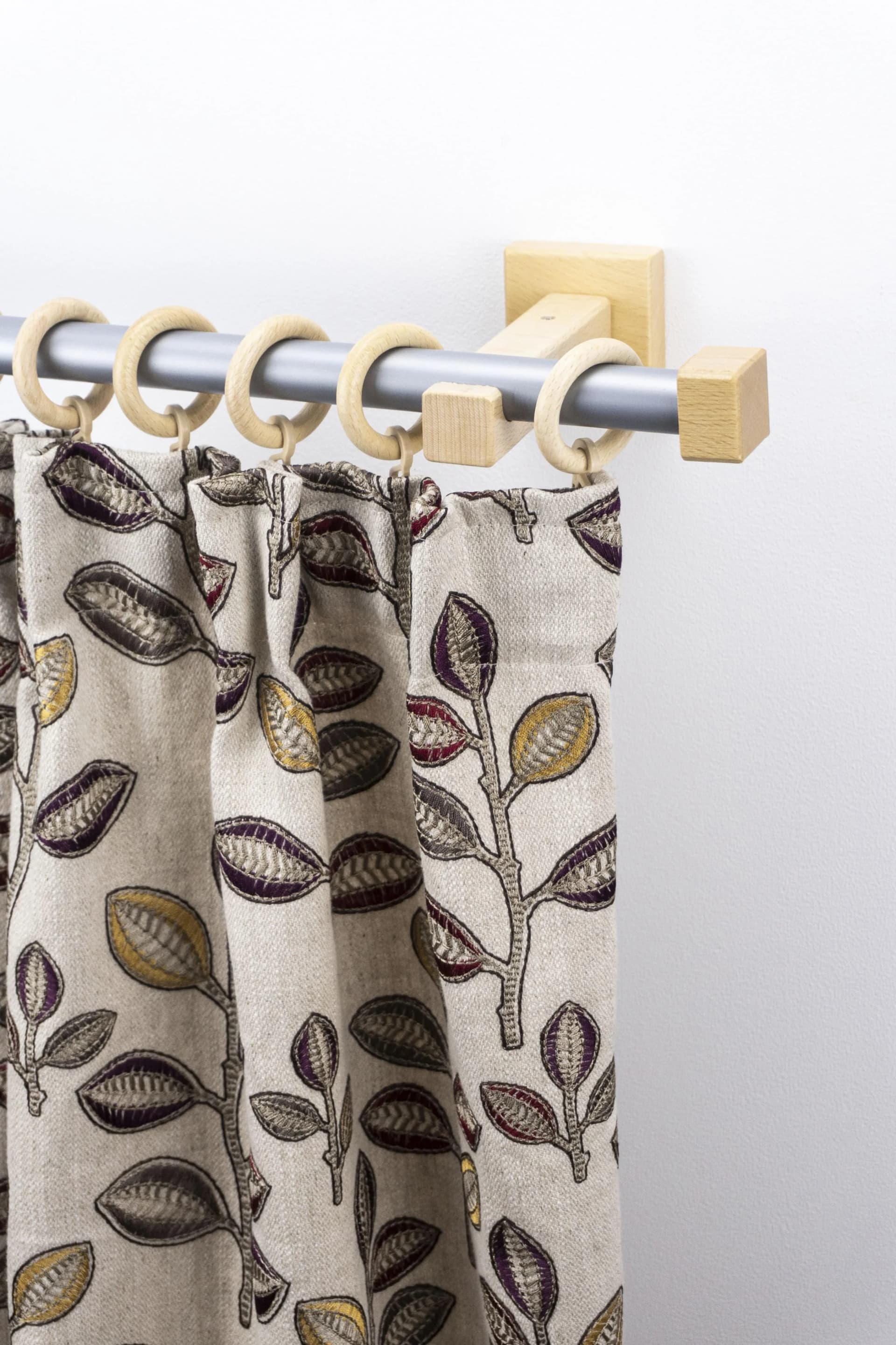 Gardinenstange GARESA 'CUBUS' beige, verlängerbar, 120cm