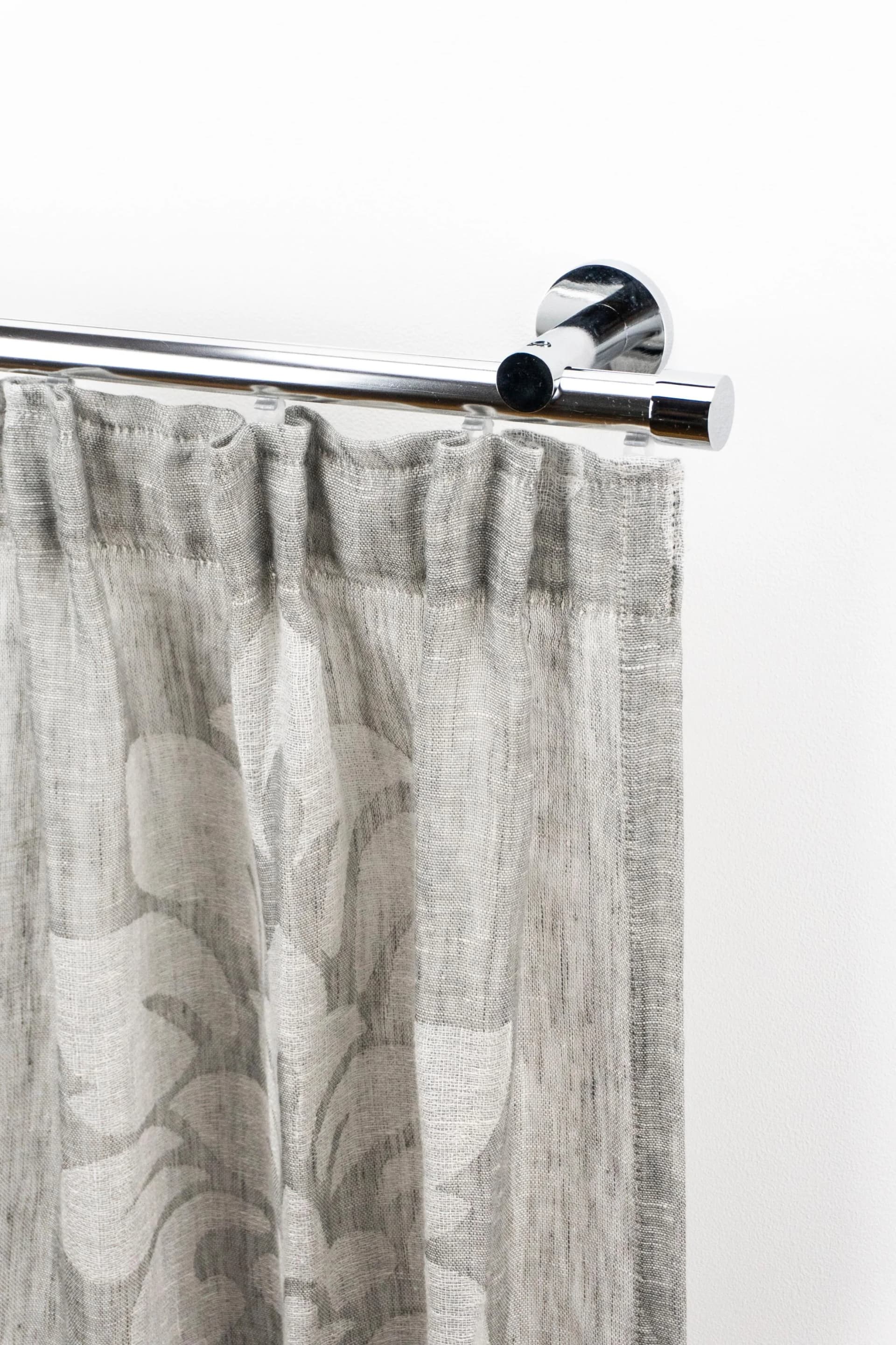 GARESA EASY Gardinenstange Grau Chrom 600cm Aluminium