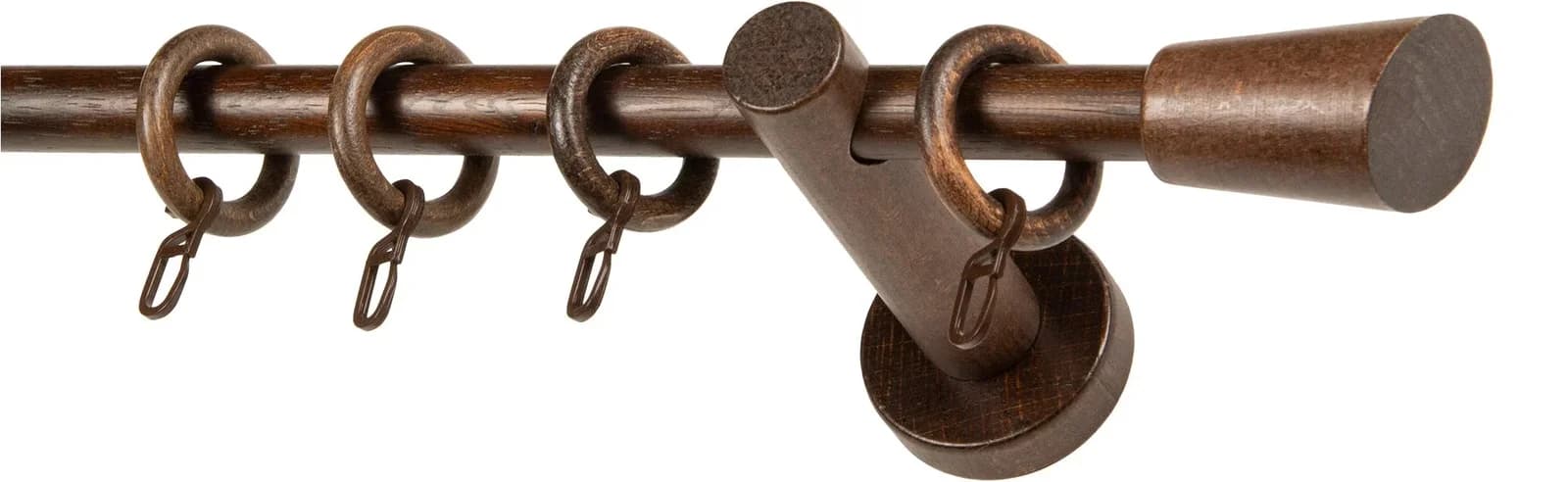 Gardinenstange GARESA CLASSICO MOLIS Nussbaumfarben 290cm