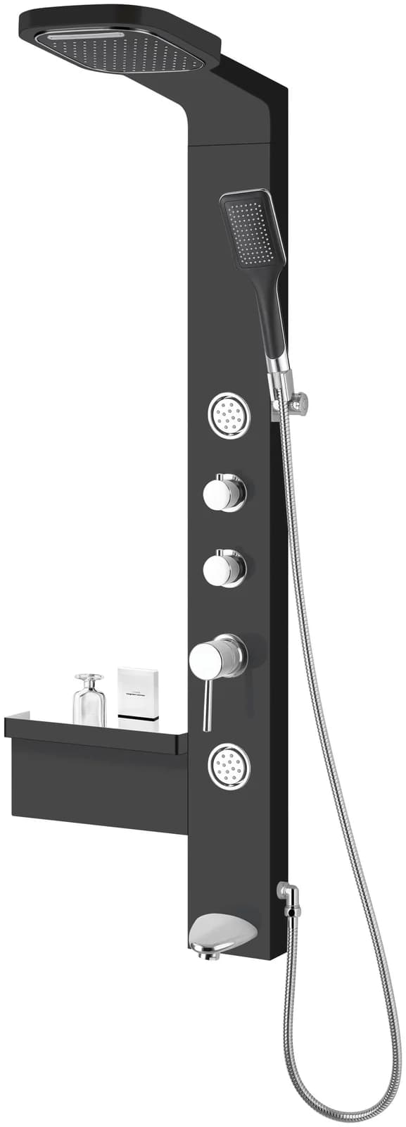 Duschsäule SANOTECHNIK Ibiza Schwarz H:137,5cm