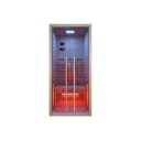 SANOTECHNIK Infrarotkabine RUBY 1 Beige Massivholz Bild 1