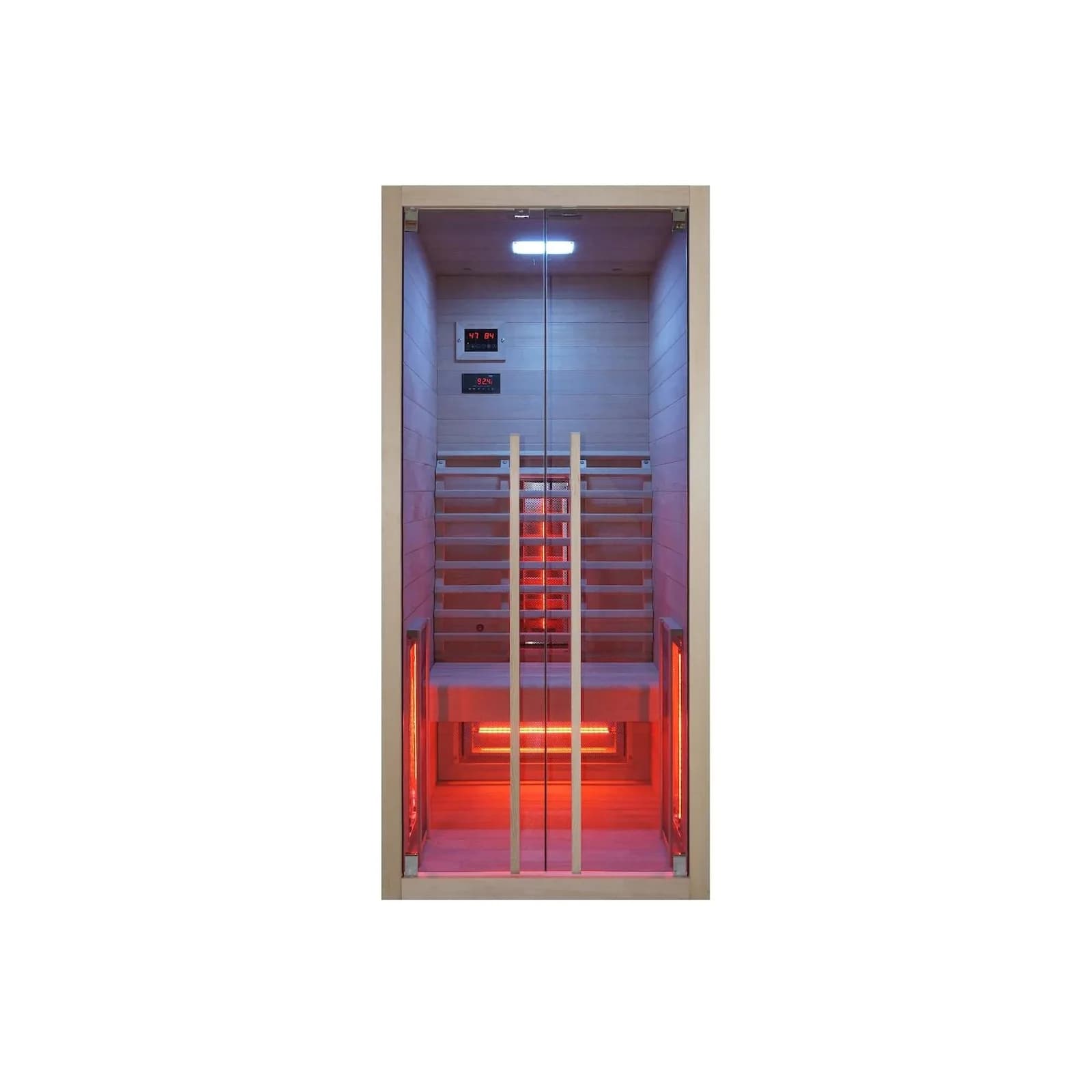 SANOTECHNIK Infrarotkabine RUBY 1 Beige Massivholz