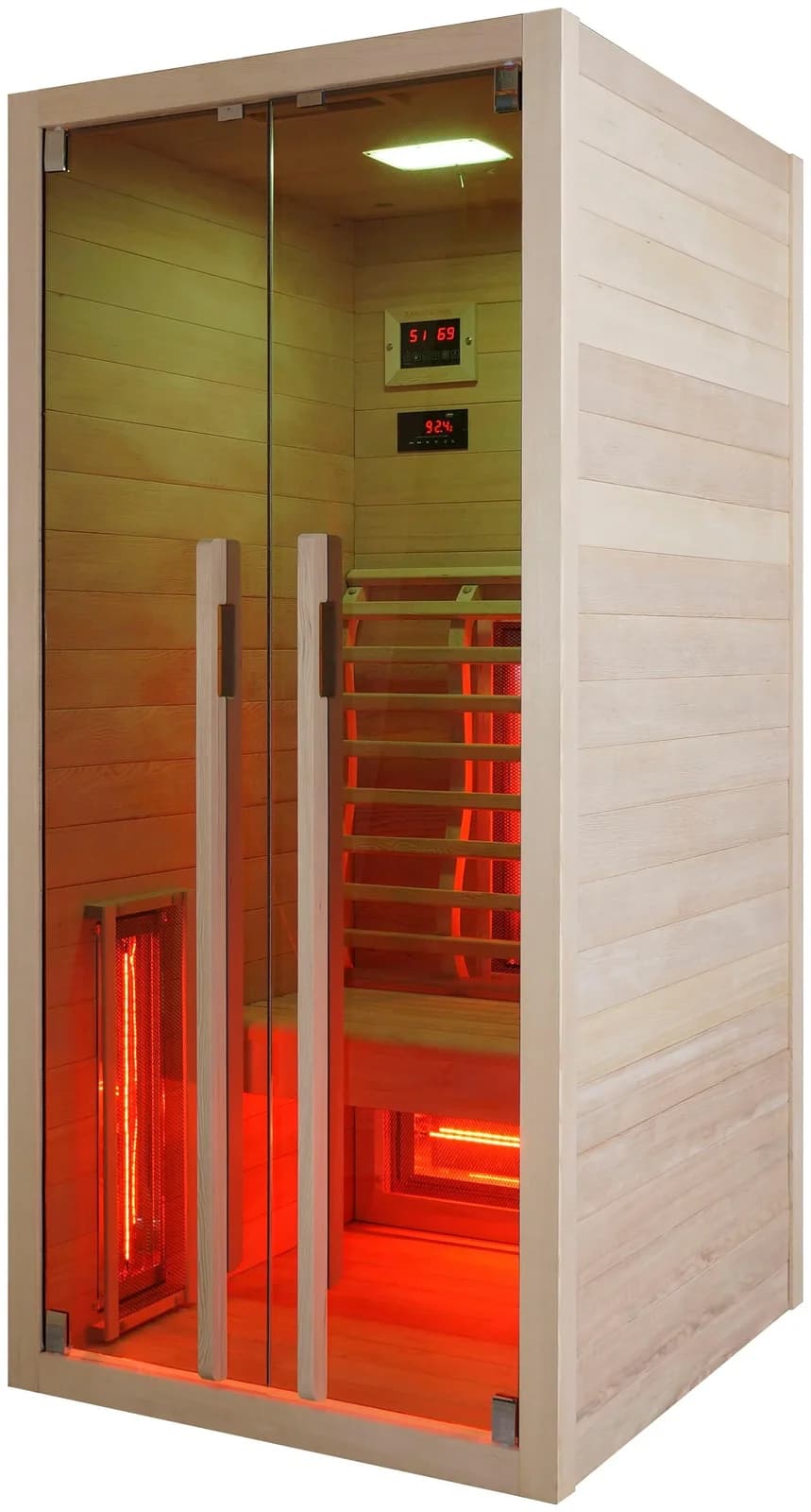SANOTECHNIK Infrarotkabine RUBY 1 Beige Massivholz - Bild 2