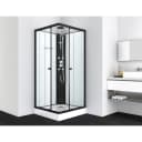 Sanotechnik Komplettdusche STIL Schwarz Sicherheitsglas Bild 1