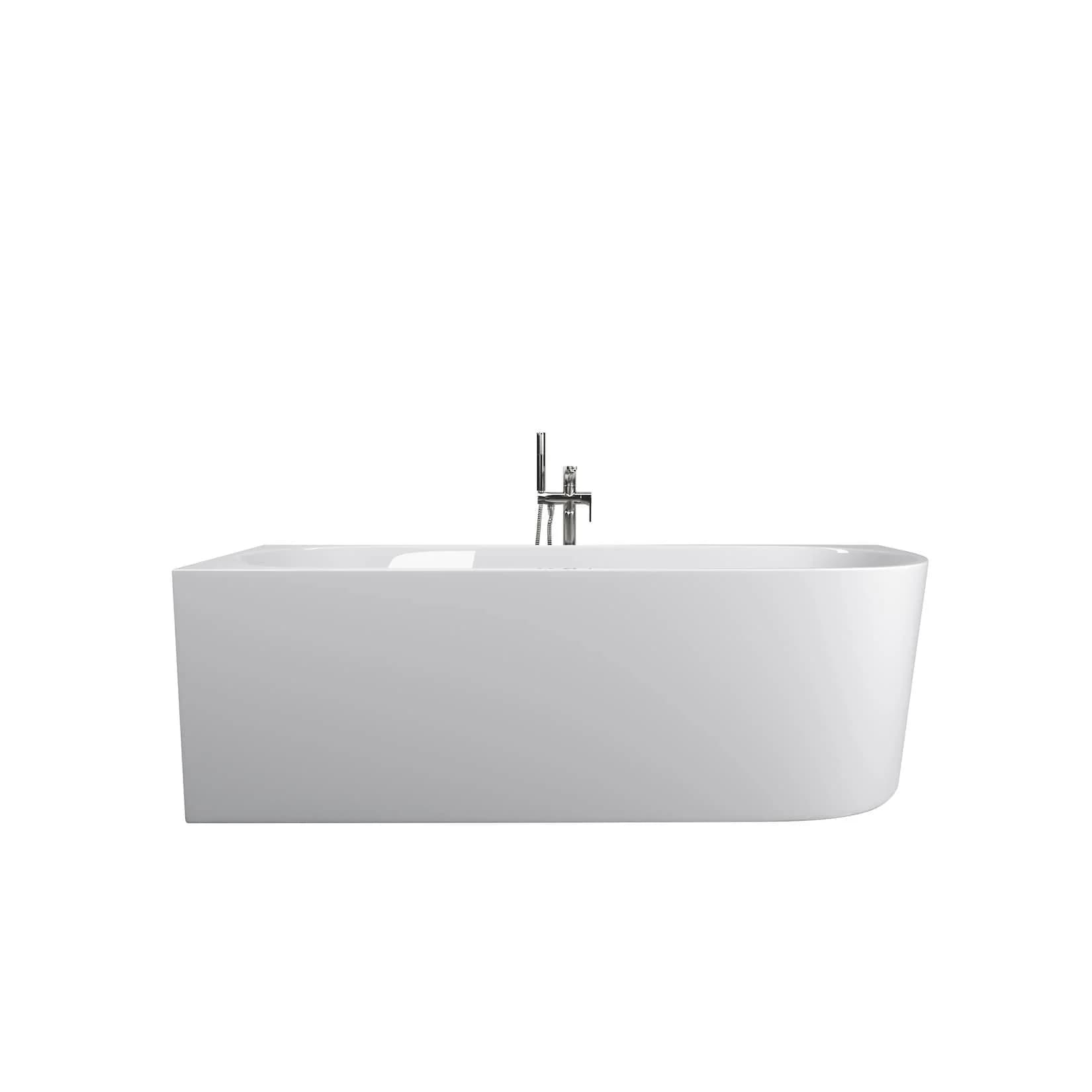 Sanotechnik Badewanne Faro Weiß Kunststoff Verstärkte Außenwände