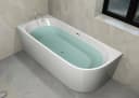 Sanotechnik Badewanne Faro Weiß Kunststoff Verstärkte Außenwände Bild 5