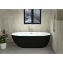Badewanne SANOTECHNIK Melbourne Acryl Freistehend Schwarz Bild 1