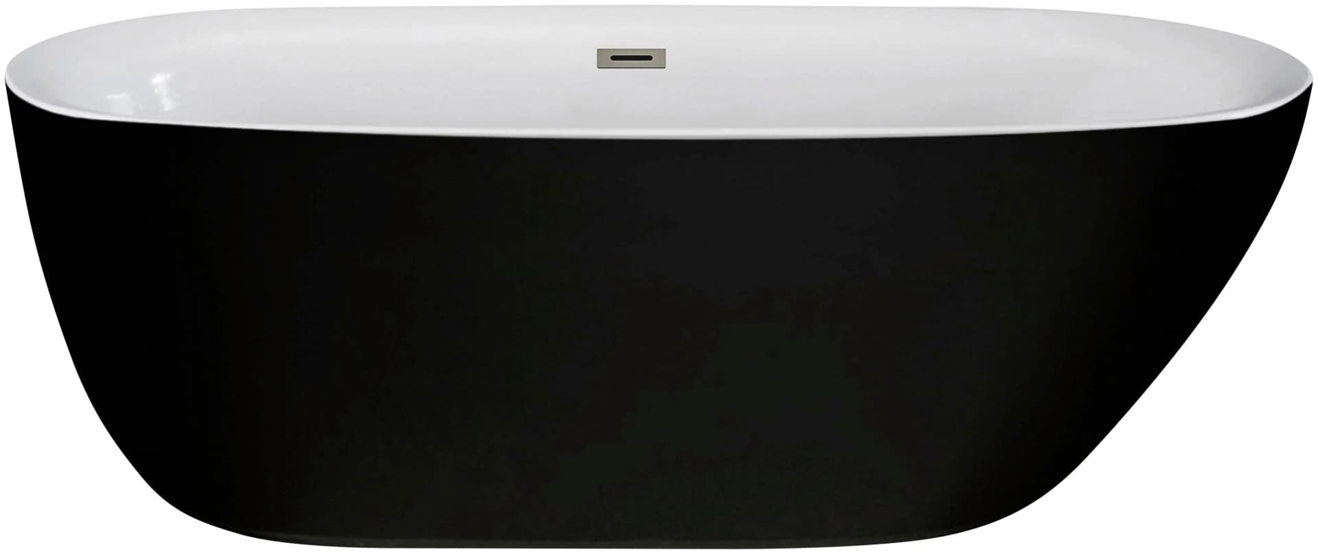 Badewanne SANOTECHNIK Melbourne Acryl Freistehend Schwarz - Bild 2