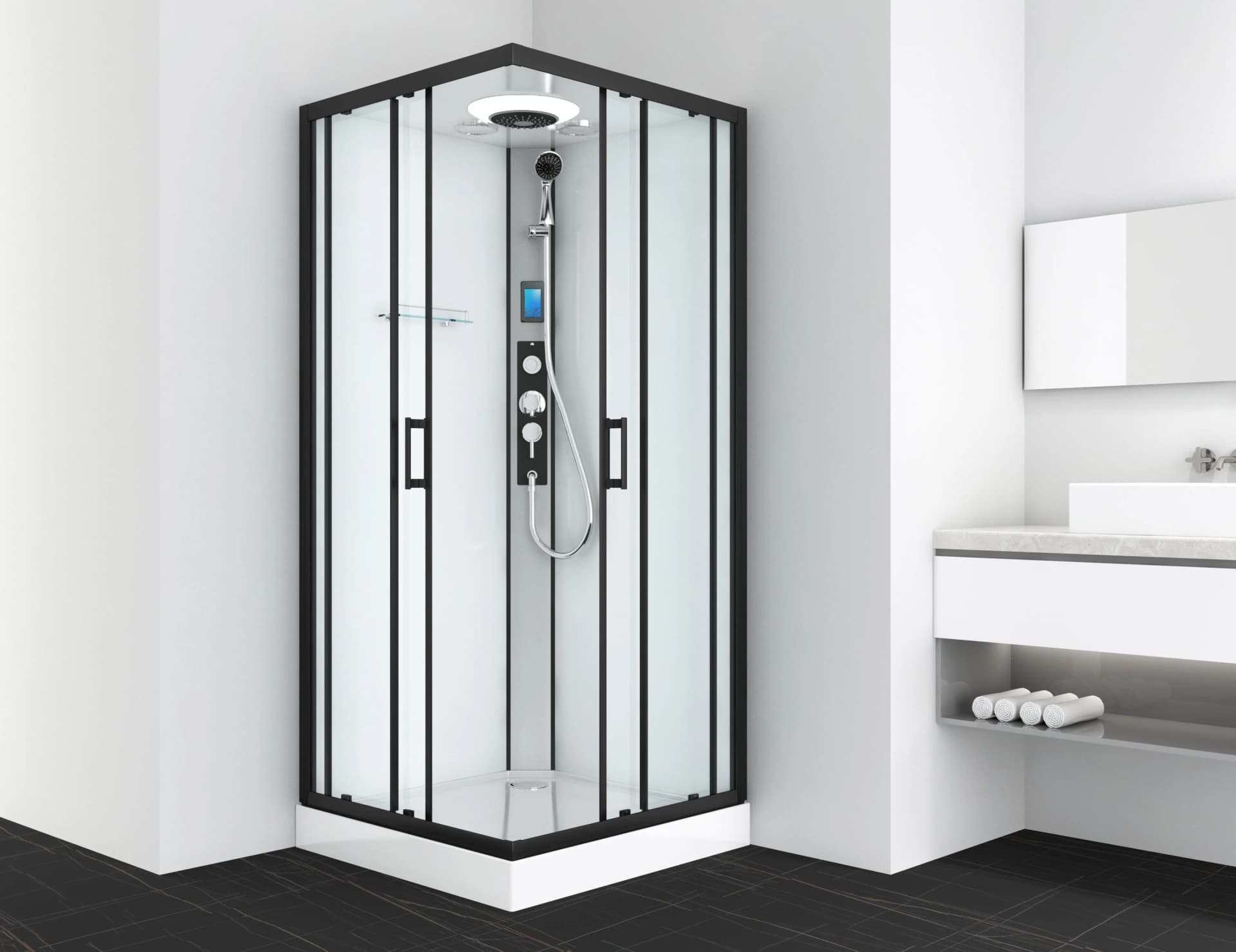 Sanotechnik Komplettdusche Miami 90x90 cm Sicherheitsglas - Bild 2