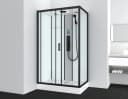 Sanotechnik Komplettdusche BOSTON mit Bluetooth, LED & Glas Bild 1