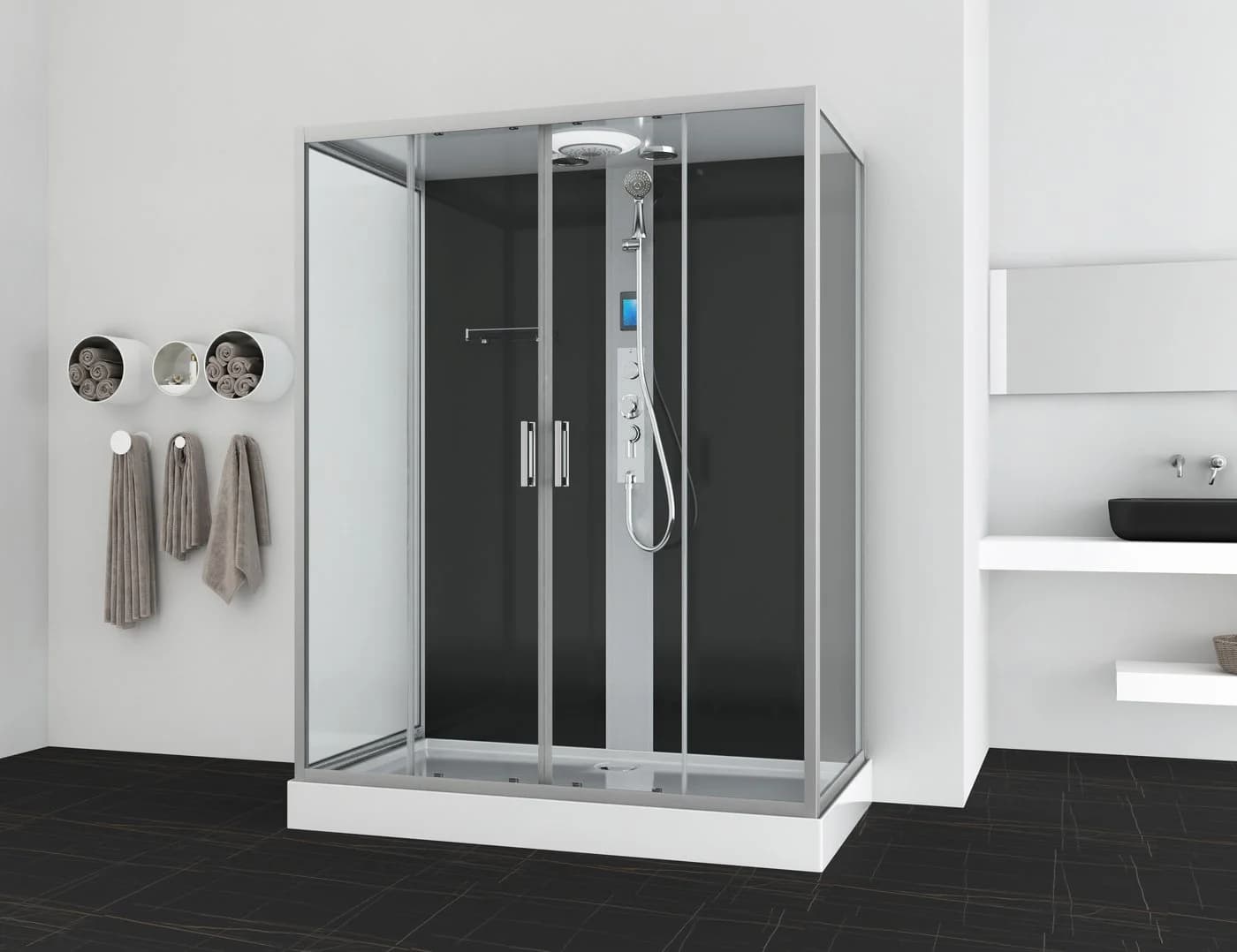 Sanotechnik Komplettdusche NEW YORK mit Bluetooth, Radio und LED-Beleuchtung - Bild 2