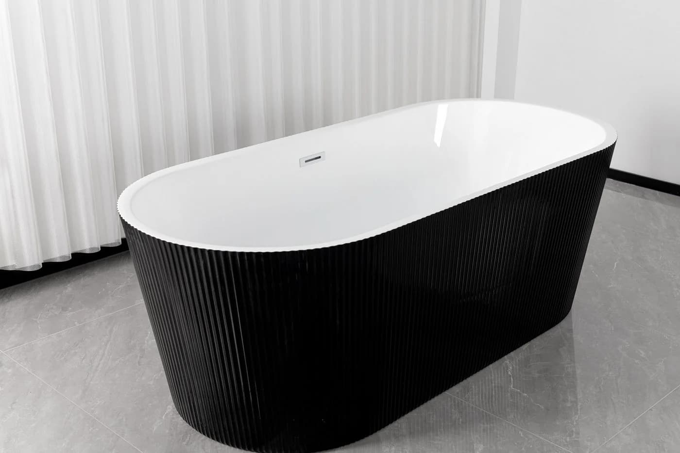 Badewanne SANOTECHNIK RENO Schwarz Acryl - Bild 2