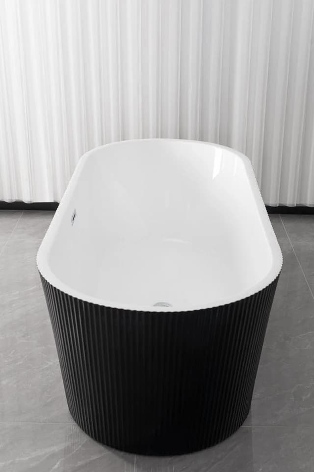 Badewanne SANOTECHNIK RENO Schwarz Acryl - Bild 3