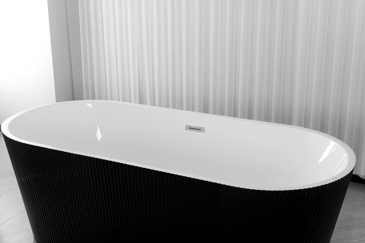 Badewanne SANOTECHNIK RENO Schwarz Acryl - Bild 5