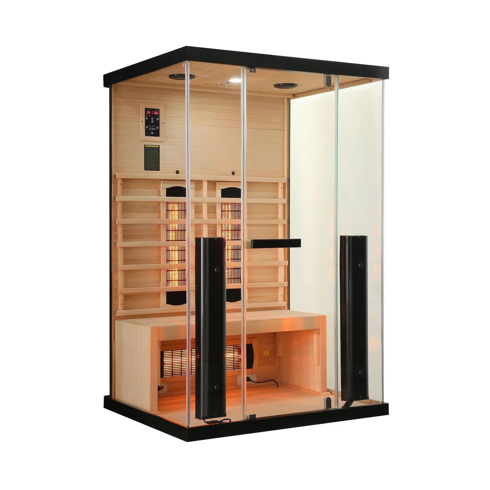 Sanotechnik BILLUND 2 NEU Infrarotkabine 2 Pers. Schwarz Transparent