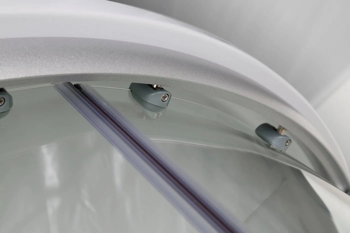 Sanotechnik Komplettdusche Schiebetür Weiß Chrom - Bild 3