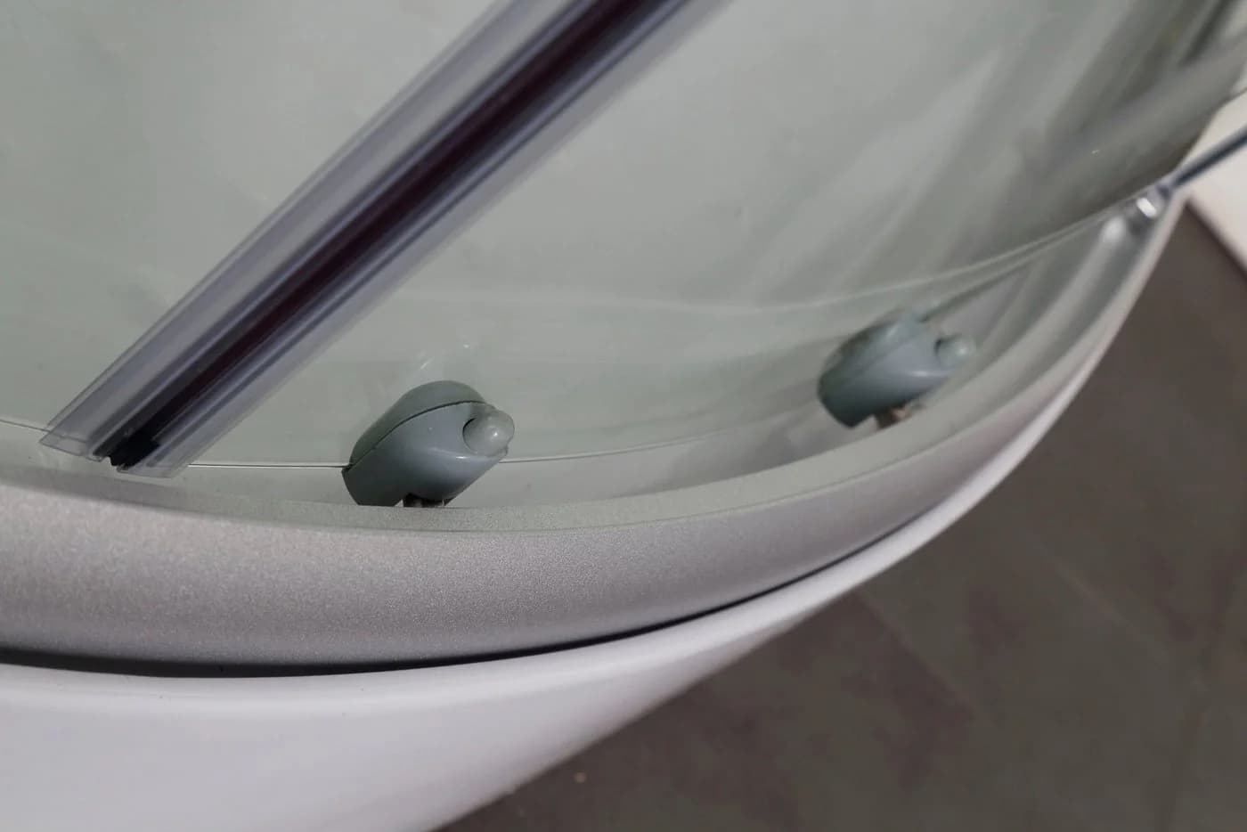 Sanotechnik Komplettdusche Schiebetür Weiß Chrom - Bild 4