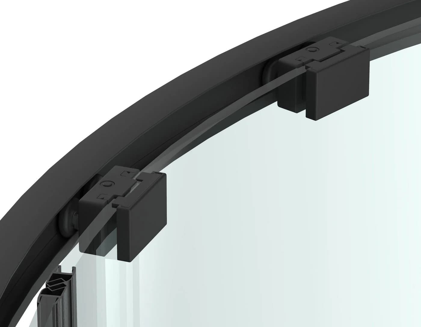Sanotechnik SlimLine Rundduschkabine Schwarz Einscheibensicherheitsglas - Bild 4