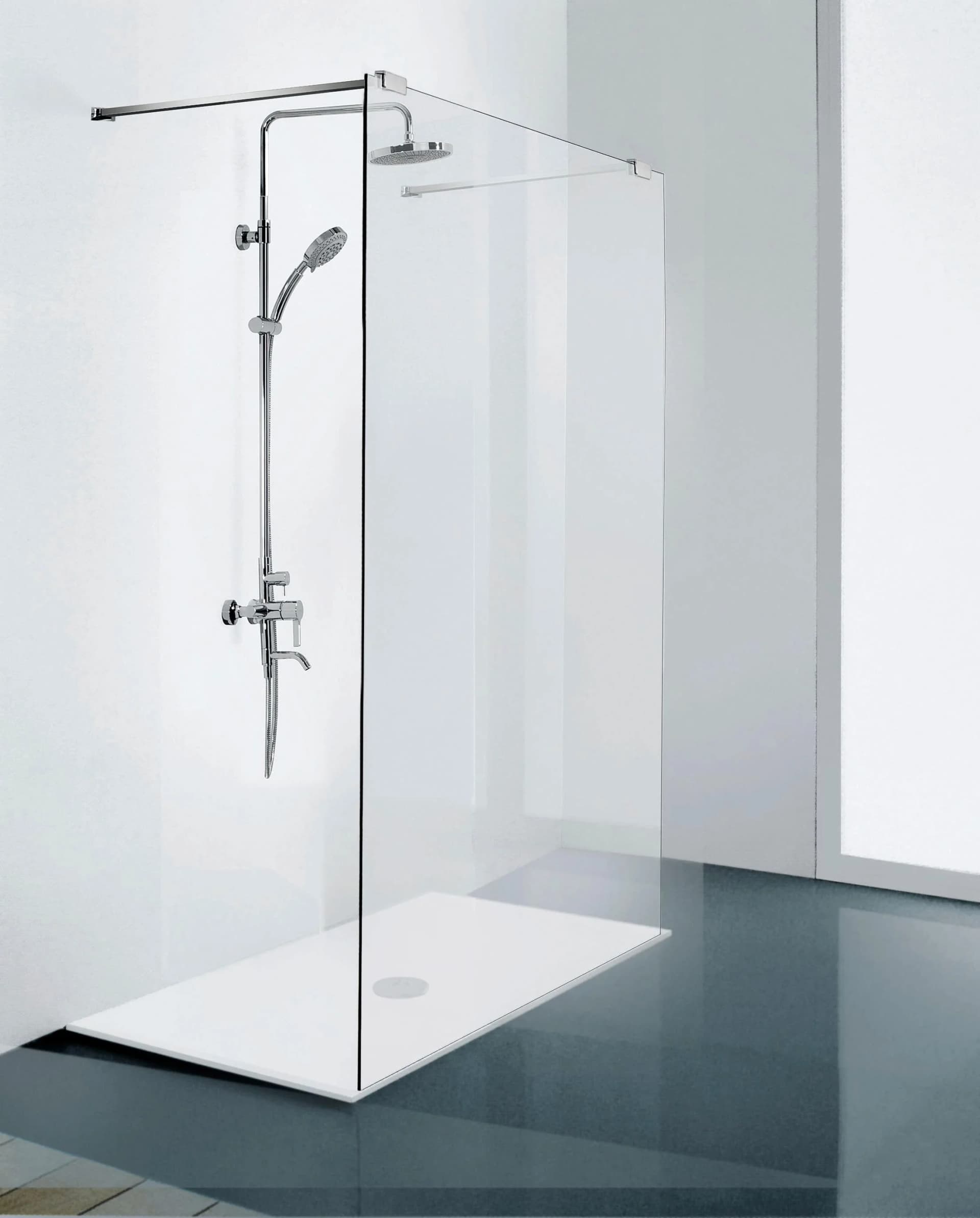 Walk-in-Dusche SANOTECHNIK Freedom I Grau