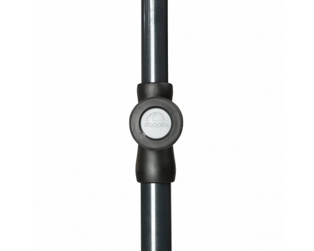 doppler® Rechteckschirm Waterproof hellgrau wasserdicht - Bild 4
