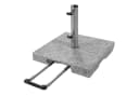 Doppler Schirmhalter Active Trolley Granitsockel 30kg Grau Edelstahl Bild 2