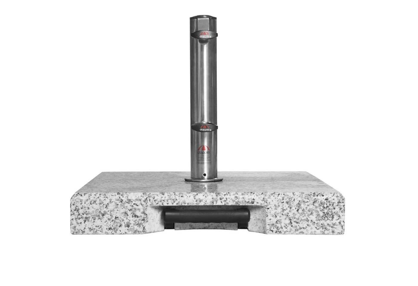 Doppler Schirmhalter Active Trolley Granitsockel 30kg Grau Edelstahl - Bild 4