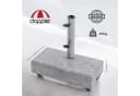 Doppler Schirmständer Granit 25 kg mit Rollen Grau Bild 1