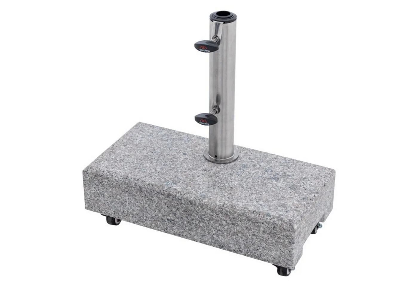 Doppler Schirmständer Granit 25 kg mit Rollen Grau - Bild 2