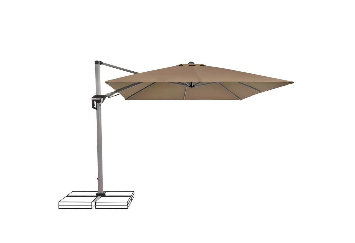 doppler® Ampelschirm Active II 350x260cm Beige - Bild 2